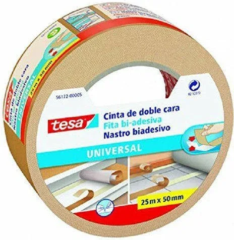 Cinta Adhesiva Universal Doble Cara Especial Moquetas 50Mm.x25M. Tesa 56172-00005-12