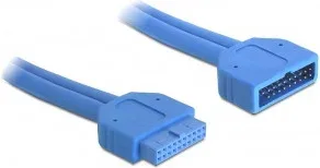 DeLOCK 82943 cable USB 0,45 m USB 3.2 Gen 1 (3.1 Gen 1) Azul