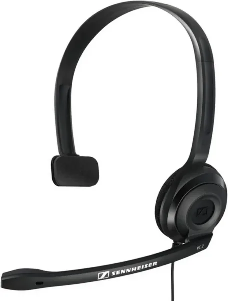 Auriculares epos sennheiser pc 2 chat microfono jack 3.5mm negro