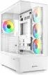 Caja Gaming Atx Sharkoon Ak6 Tgv 4Xvent 120Mm 2Xusb Sn Fuente Blanco