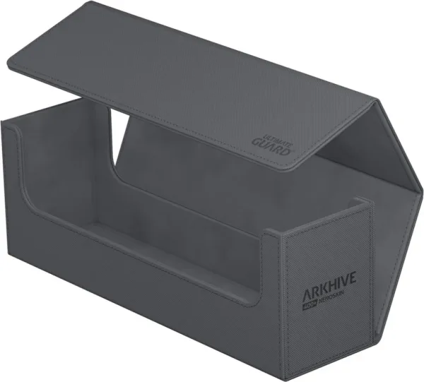 Caja de almacenamiento cartas ultimate guard arkhive 400+ xenoskin monocolor gris