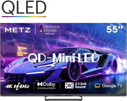 Televisor Metz QLED-MiniLED 55MNE8000Z 55"/ Ultra HD 4K/ Smart TV/ WiFi