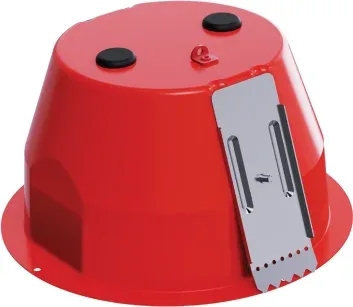 Bosch Megafonia (Lc1-Mfds) Cupula Ignifuga Metalica con Pasahilos, Rojo, en 54