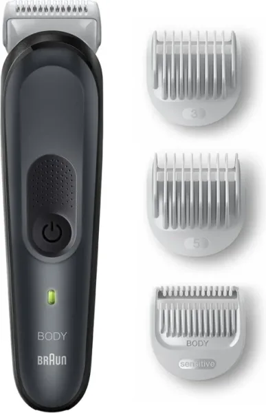 Braun Series 3 BG3350 afeitadora corporal Negro, Gris