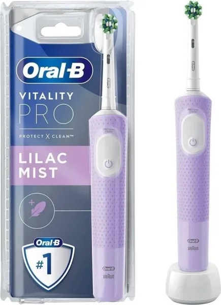 Cepillo dental electrico braun oral b vitality pro protect&clean color lila
