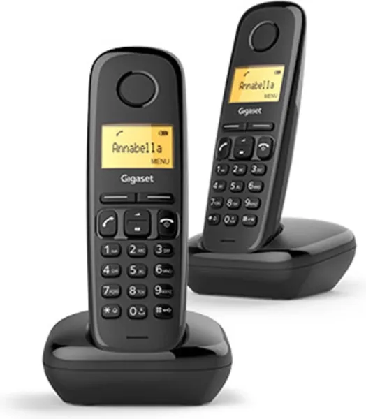 Teléfono inalámbrico A170 DUO con Negro