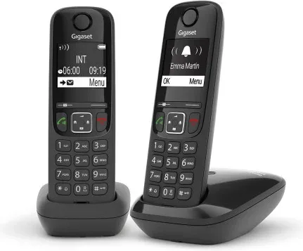 Gigaset AS690 Inalámbrico DECT DUO Negro