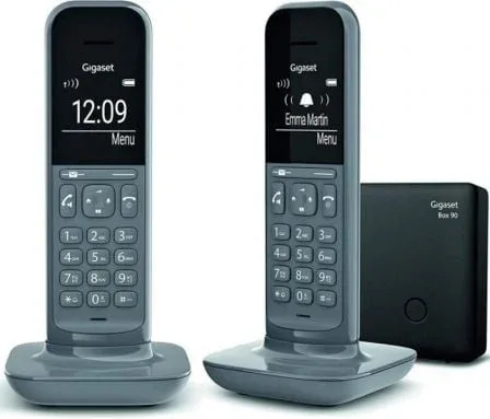Teléfono Inalámbrico Gigaset CL390/ Pack DUO/ Gris