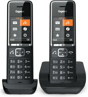 Teléfono Inalámbrico Gigaset Comfort 550/ Pack DUO/ Negro