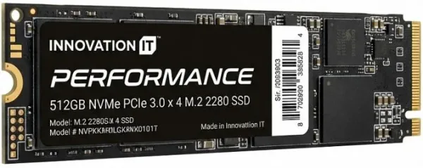 Disco duro interno SSD innovation it performance 512gb NVMe PCIe 3.0 x 4 bulk