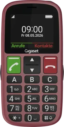 Teléfono Móvil Gigaset GL30 para Personas Mayores/ 4G/ Rojo