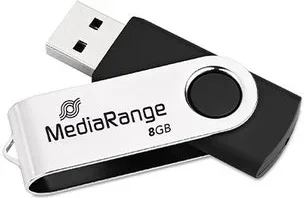 Pendrive 8Gb USB 2.0 Mediarange Silver-Black