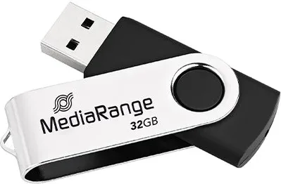 Pendrive 32GB USB 2.0 Mediarange Silver-Black