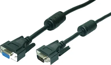 Cable VGA M-H 1.8M HD Db15 Extensor Logilink Blanc