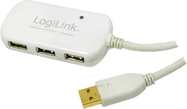 HUB 4 PUERTOS USB 2.0 LOGILINK UA0108 12METROS