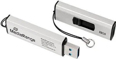 Pendrive 32GB USB 3.2 Mediarange Silver-Black