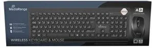 TECLADO + RATON WIRELESS MEDIARANGE MROS104 ES BLACK / 1200