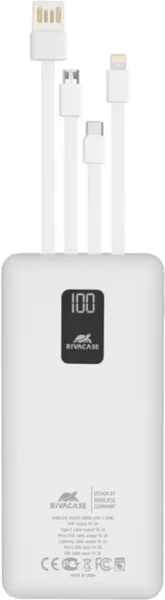 Powerbank rivacase va2210 10000mah blanco