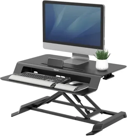 Soporte de Sobremesa Elevable Fellowes Sit-Stand Lotus LT/ hasta 17kg/ Negro