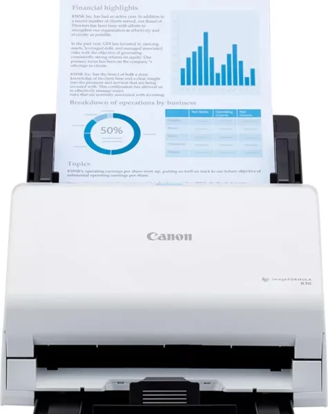 Escaner sobremesa canon imageformula r30 25ppm -  adf -  duplex -  USB