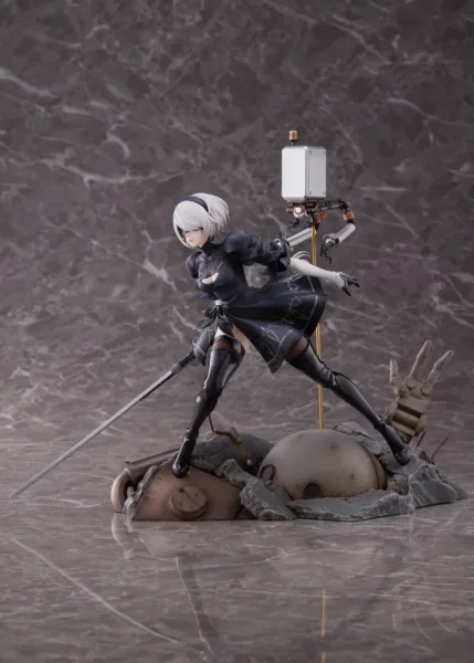 Figura aniplex 2b deluxe edition statue 20 cm nier automata ver.1.1a 1 - 7 scale