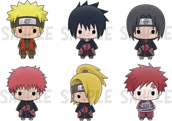 Figuras megahouse naruto chokorin mascot set vol. 2 6 articulos