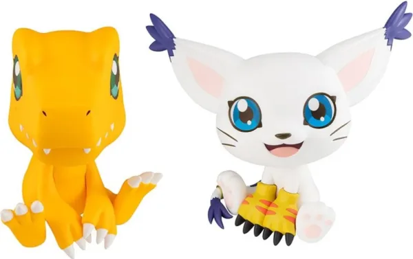 Figuras megahouse digimon lookup pack agumon & tailmon