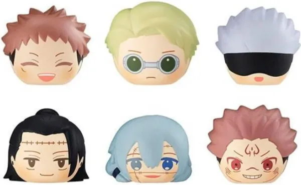 Pack 6 figuras antiestres megahouse jujutsu kaisen gekijouban squeeze bread