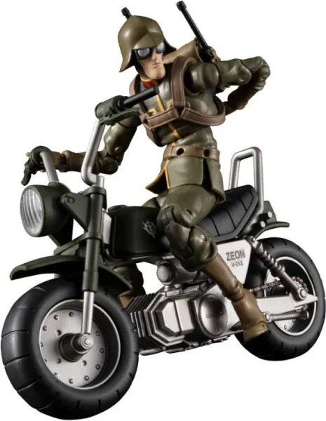 Figura megahouse g.m.g mobile suit gundam principality of zeon soldado general y moto