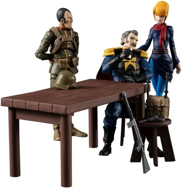 Figuras megahouse g.m.g mobile suit gundam principality of zeon team ramba ral set