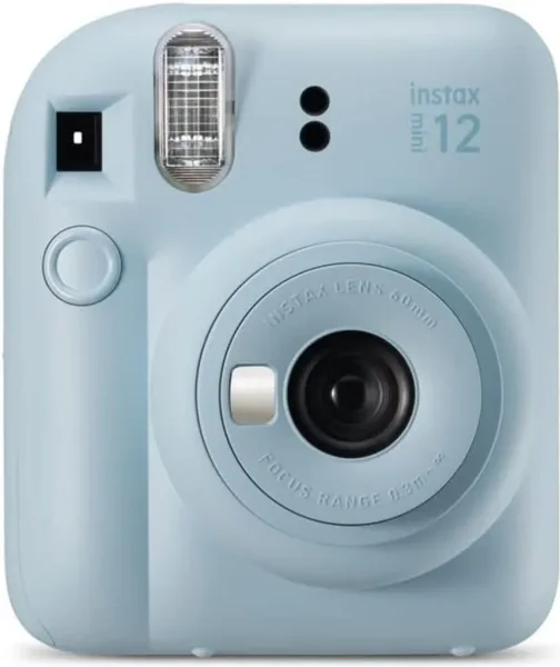 Camara fujifilm mini instax 12 flash -  autoexposicion -  azul pastel