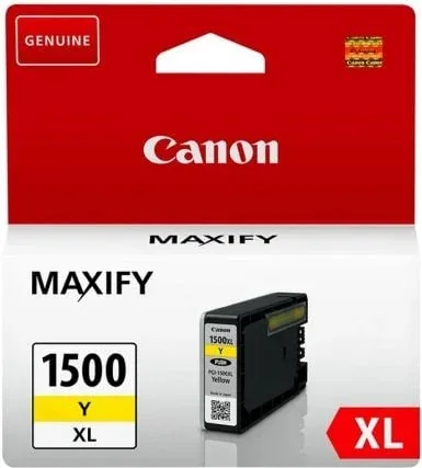 Cartucho de Tinta Original Canon PGI-1500XL Alta Capacidad/ Amarillo