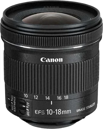 Objetivo canon ef - s 10 - 18 f - 4.5 - 5.6 is stm