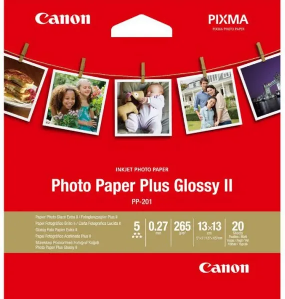 Papel canon foto pp - 201 2311b060 13x13 -  20 hojas