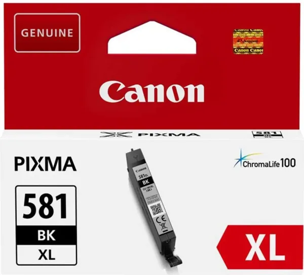 Cartucho de Tinta Original Canon CLI-581BKXL Alta Capacidad/ Negro