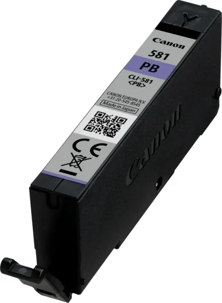 Cartucho tinta canon cli 581 pb photo blue pixma tr7550 - tr8550 - ts6150 - ts6151 - ts8150 - ts8151 - ts8152 - ts9150 - ts9155
