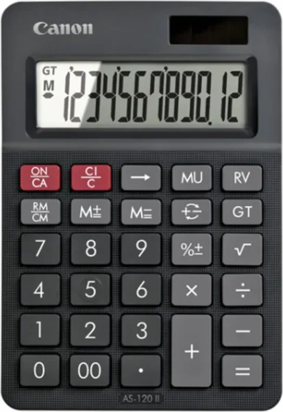 Calculadora canon sobremesa as - 120ii - 12 digitos