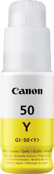 Botella tinta canon gi - 50y amarillo 70ml 7700 paginas