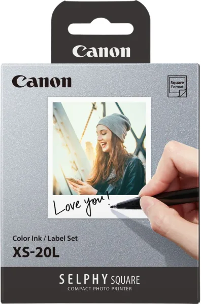 Papel fotografico canon xs - 20l 20 hojas + tinta de color