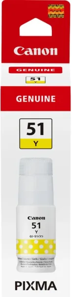 Botella de Tinta Original Canon GI-51/ Amarilla
