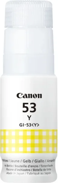 Botella tinta canon gi - 53y amarilla