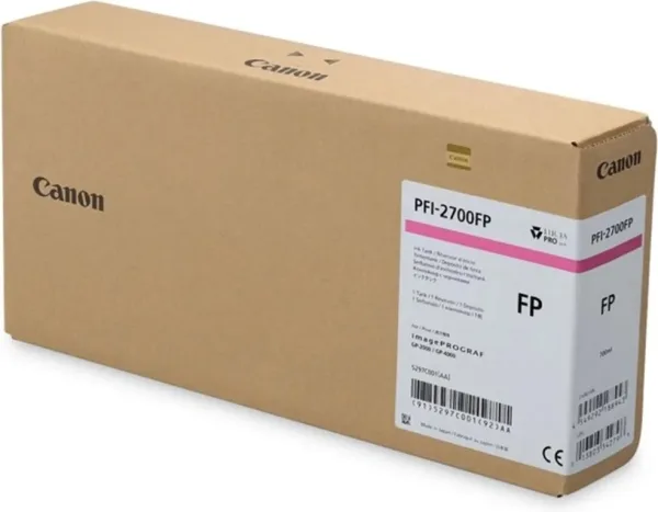 Cartucho tinta gran formato canon pfi - 2700 rosa fluorescente