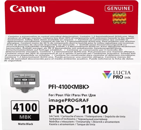 Cartucho canon pfi - 4100mbk negro mate