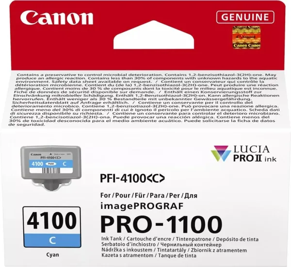Cartucho canon pfi - 4100c cian