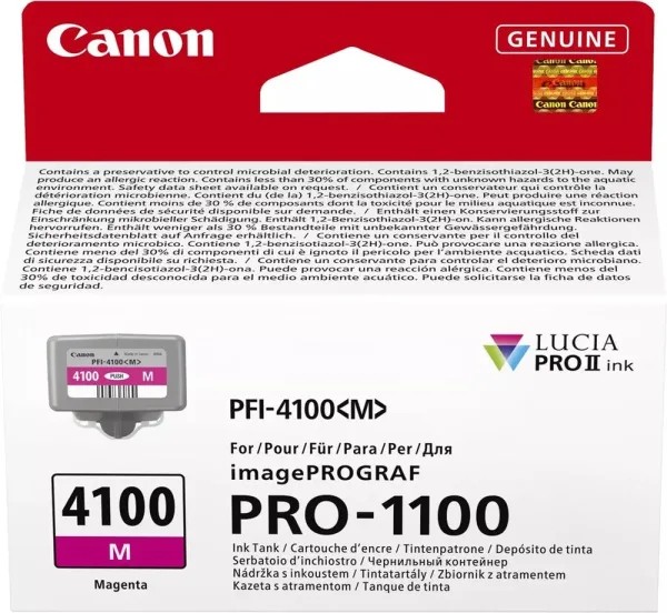 Cartucho canon pfi - 4100m magenta