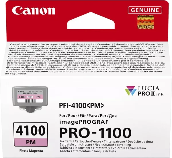 Cartucho canon pfi - 4100pm magenta