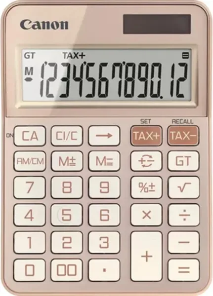 Calculadora canon sobremesa ks - 125kb - rg emea hb 12 digitos oro rosa