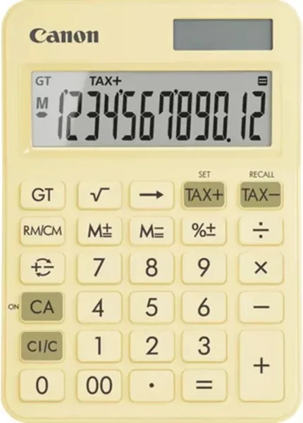 Calculadora canon sobremesa ls - 125kb - pyl emea hb 12 digitos amarillo
