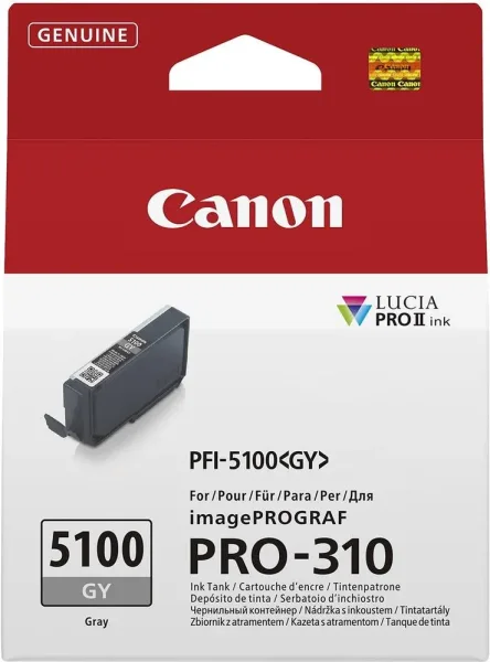 Cartucho tinta canon pfi - 5100 gris