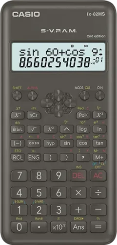 Calculadora Cientifica de 12 Dígitos Casio Fx-82Ms-2-W-Et-B